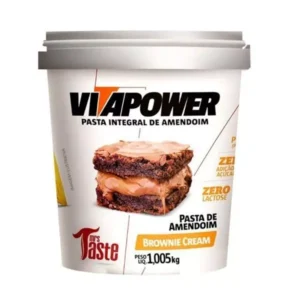Pasta de Amendoim Brownie Cream (1kg) Vitapower