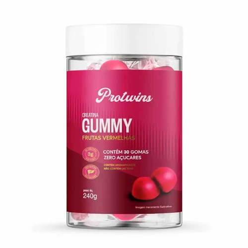 Gummy Creatina Frutas Vermelhas (30 gomas) Protwins