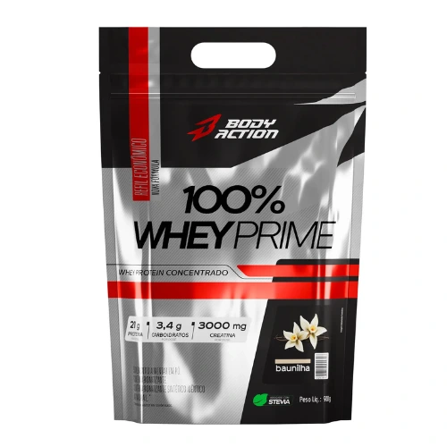 100% Whey Prime Refil (900g) Body Action - Imagem 3