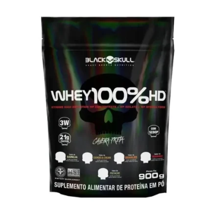 Whey 100% HD Refil (900g) Black Skull