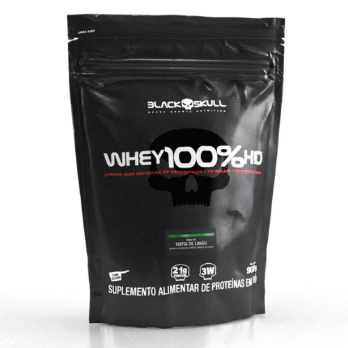 Whey 100% HD Refil (900g) Black Skull - Imagem 3