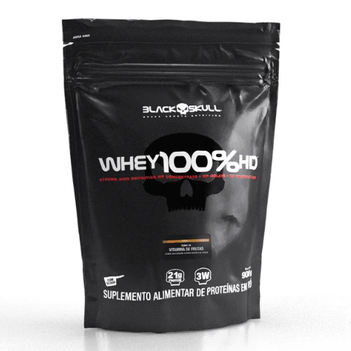 Whey 100% HD Refil (900g) Black Skull - Imagem 4