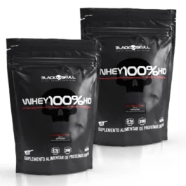 2 Whey 100% HD Refil (900g) Black Skull