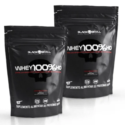 2 Whey 100% HD Refil (900g) Black Skull