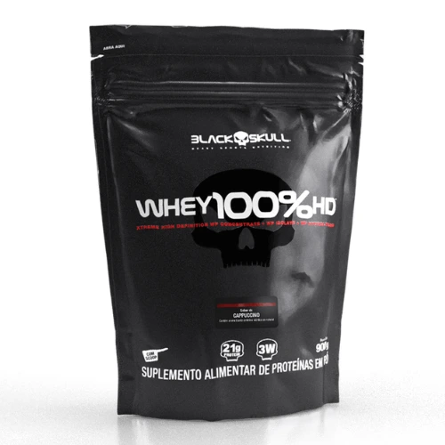 Whey 100% HD Refil (900g) Black Skull - Imagem 5